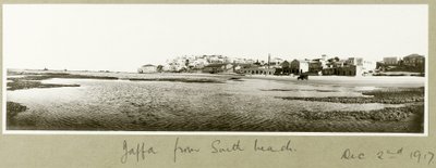 Jaffa from South Beach, 2nd December 1917 by Capt. Arthur Rhodes